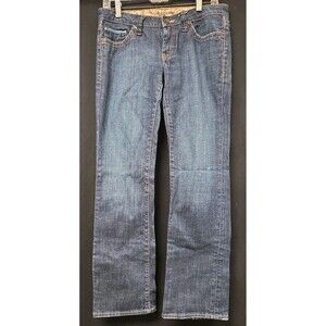 Mavi Olivia Denim Jeans Size 30x 32 Low Rise Bootcut Mid Wash Y2K Vintage
